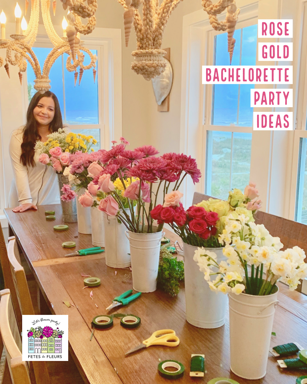 Be Like This Blogger Bride to Be with a Rose Gold Bachelorette Party